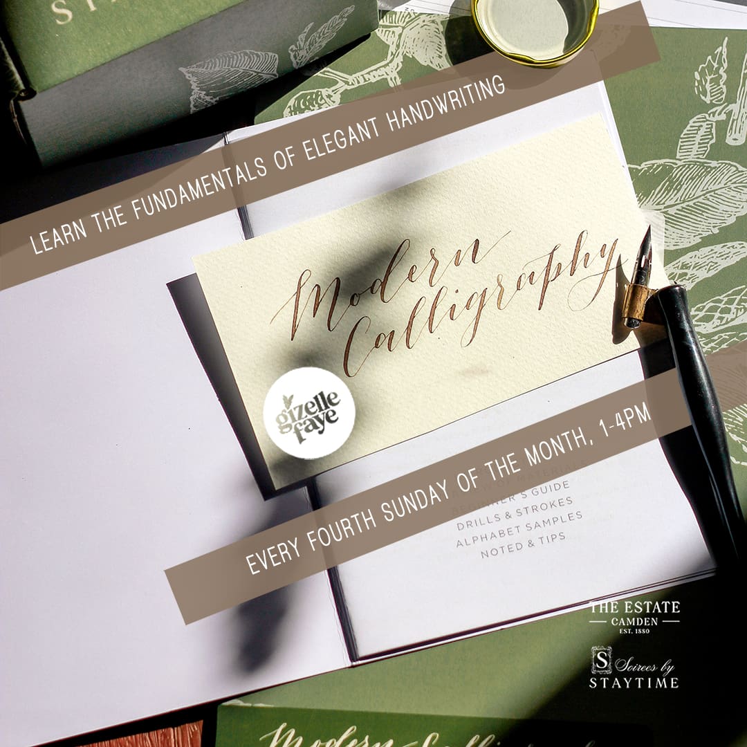 Gizelle Faye Creative Studio The Estate Camden Monthly Art Workshops Modern Calligraphy_1080x1080